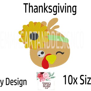 Turkey Machine Embroidery Design, Fall Machine Embroidery Design, Thanksgiving Turkey Design, Thanksgiving Design, 10xSizes, Pilgrim Turkey