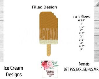 Ice Cream Embroidery Design, Cone Machine Embroidery, Ice Cream Cone Machine Embroidery, BBQ Machine Embroidery, Mini Designs 10 Sizes