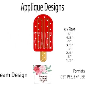 Ice Cream Embroidery Design, Cone Machine Embroidery, Ice Cream Cone Machine Embroidery, BBQ Machine Embroidery, Ice Cream Applique 8 Sizes