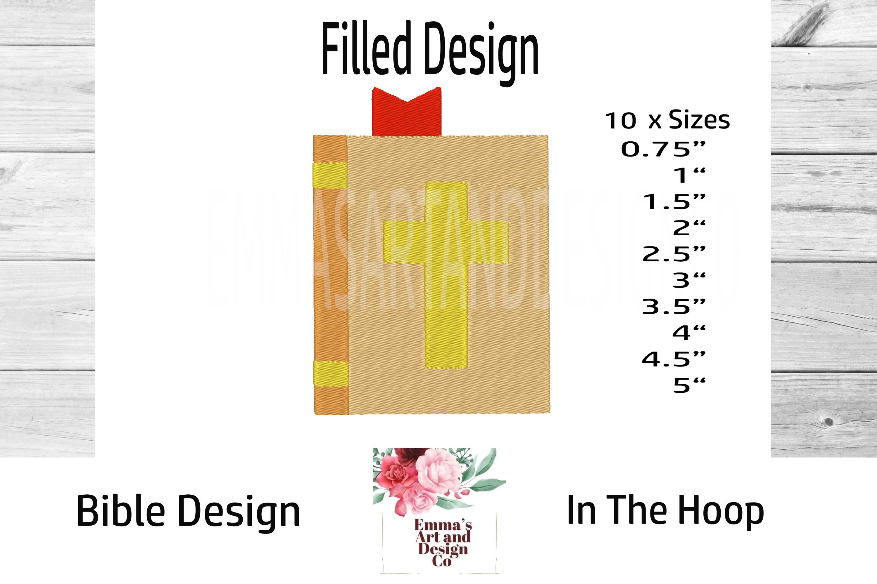 Bible Embroidery Design, Holy Bible Book Embroidery Design, Mini Bible ...