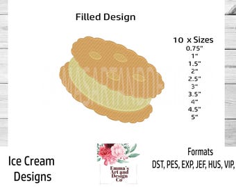 Ice Cream Embroidery Design, Cone Machine Embroidery, Ice Cream Cone Machine Embroidery, BBQ Machine Embroidery, Mini Designs 10 Sizes