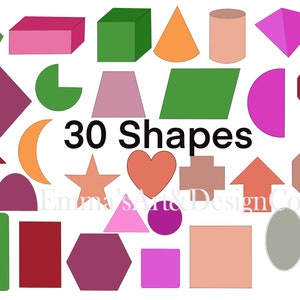 30 Procreate Shape Stamps, Procreate Brushes, Procreate Brush Set, Brushes for IPad, Stamp Bundle Set, Procreate Palette, Procreate Stamps