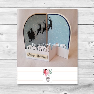 Carte de Noël SVG, modèle de carte de Noël, carte de voeux SVG, modèle de carte svg, carte de Noël pour Cricut, fichiers Svg pour Cricut-3D Popup
