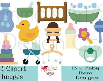 Sellos digitales para bebés, sellos digitales para bebés, imágenes prediseñadas de bebés, imágenes prediseñadas de bebés lindos, archivos PNG, imágenes prediseñadas de recién nacidos, imágenes prediseñadas de baby shower, bebé básico