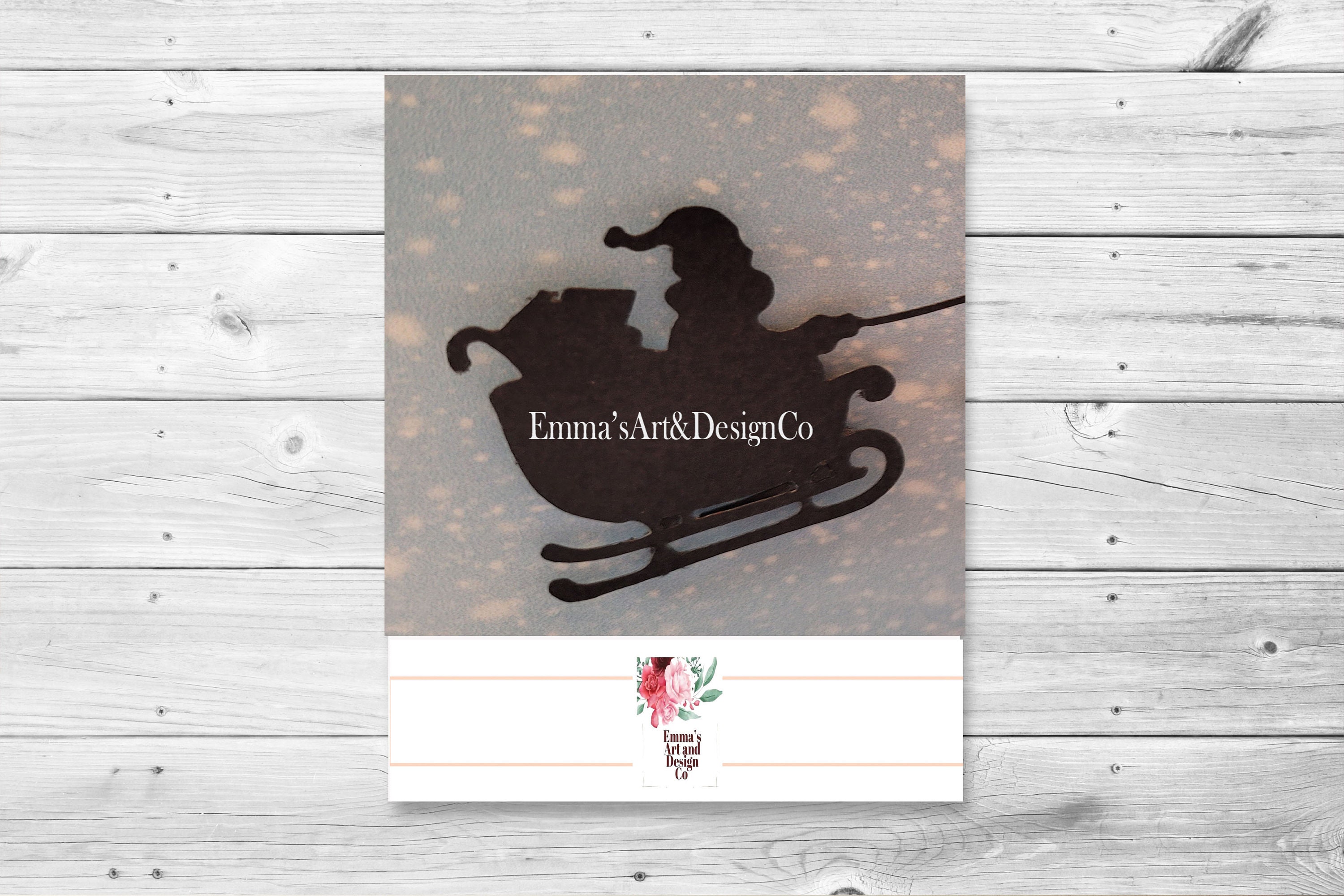 Christmas Card SVG Christmas Card Template Greeting Card | Etsy