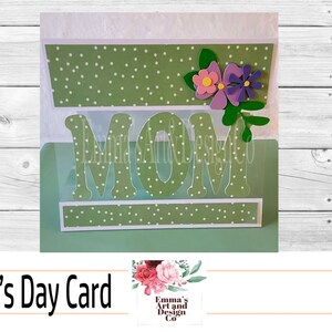 Muttertag-Svg-Datei, 3D-Muttertag-Svg-Schnittdatei, Mama-Svg-Karte, Mama SVG-Datei für Cricut, 3D-Muttertag-Svg-Karte, Kartenvorlage