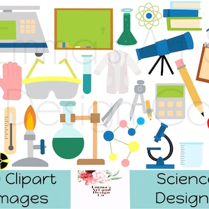 Wetenschap digitale postzegels, school PNG clipart, wetenschap leraar clipart-afbeeldingen, digitale clipart, terug naar school illustratie, scheikunde clipart