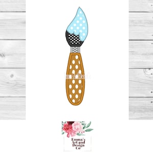 Brush Embroidery Design, Paint Brush Embroidery Design, School Embroidery Design, School Paint Brush Design, Artist Design, 3x Sizes, Artist