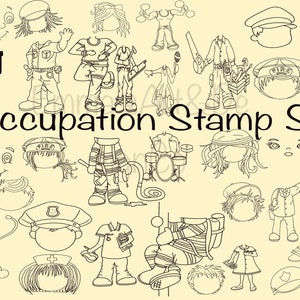 People Stamp Brushes for Procreate, Procreate Stamps For Occupations, Music Procreate Stamps, Nurse Procreate, Procreate Brushes For IPadArt