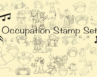 People Stamp Brushes for Procreate, Procreate Stamps For Occupations, Music Procreate Stamps, Nurse Procreate, Procreate Brushes For IPadArt