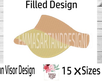 Machine Embroidery Design, Embroidery Designs, Embroidery, Embroidery Patterns, Embroidery Files, Hat Design, Sun Visor Design, Golfing Hat