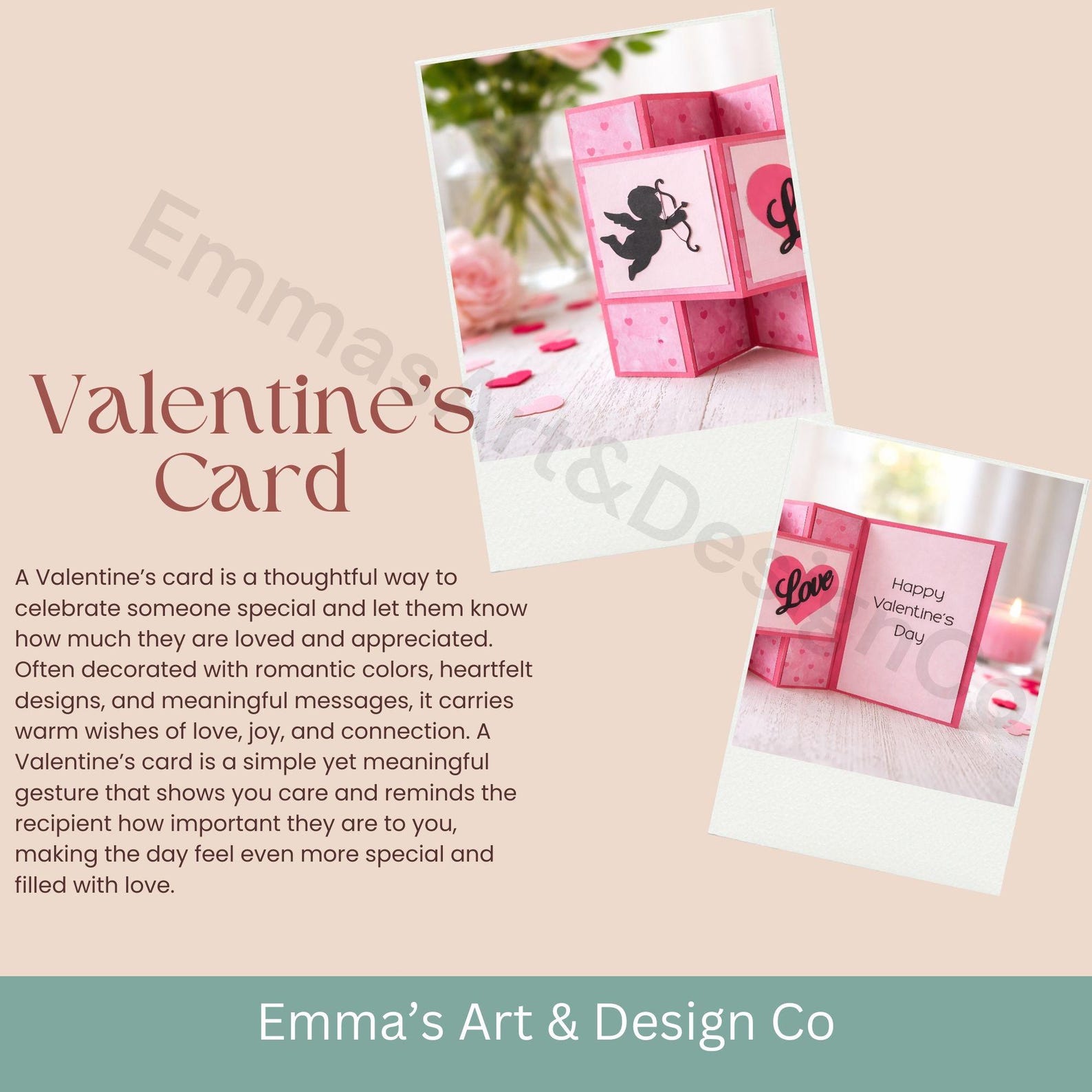 3D Valentines Card SVG, Pop up Cupid Card Fun Fold Accordion, Cricut ...
