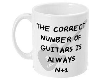 11oz Mug - The Correct Number of Guitars