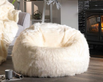 big fluffy bean bag chair
