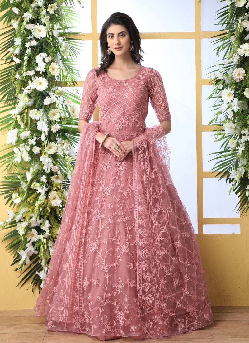 Sareetag Designer Party Wear Anarkali Suit  Sareetag