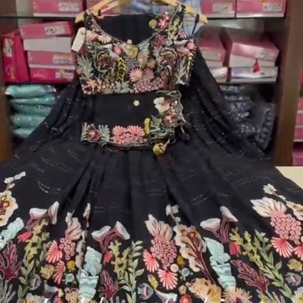 trendy Black lehenga choli for women indian wedding wear lehnga choli party wear lengha choli ready to wear custom made bridesmaids lenghas