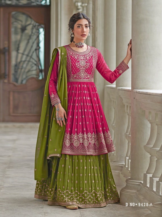 Party wear lehenga suit clearance