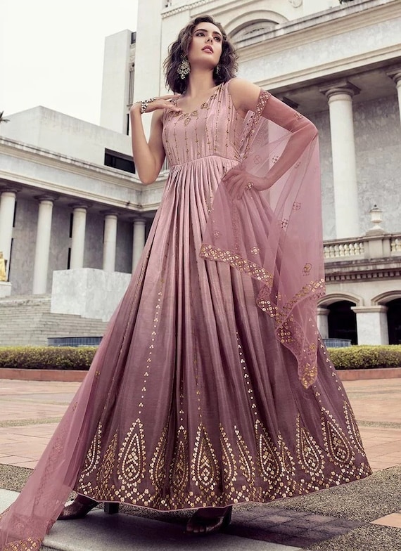 Buy Sangeet Wear Peach Color Georgette Fabric Sharara Suit Online -  SALV3062 | Appelle Fashion