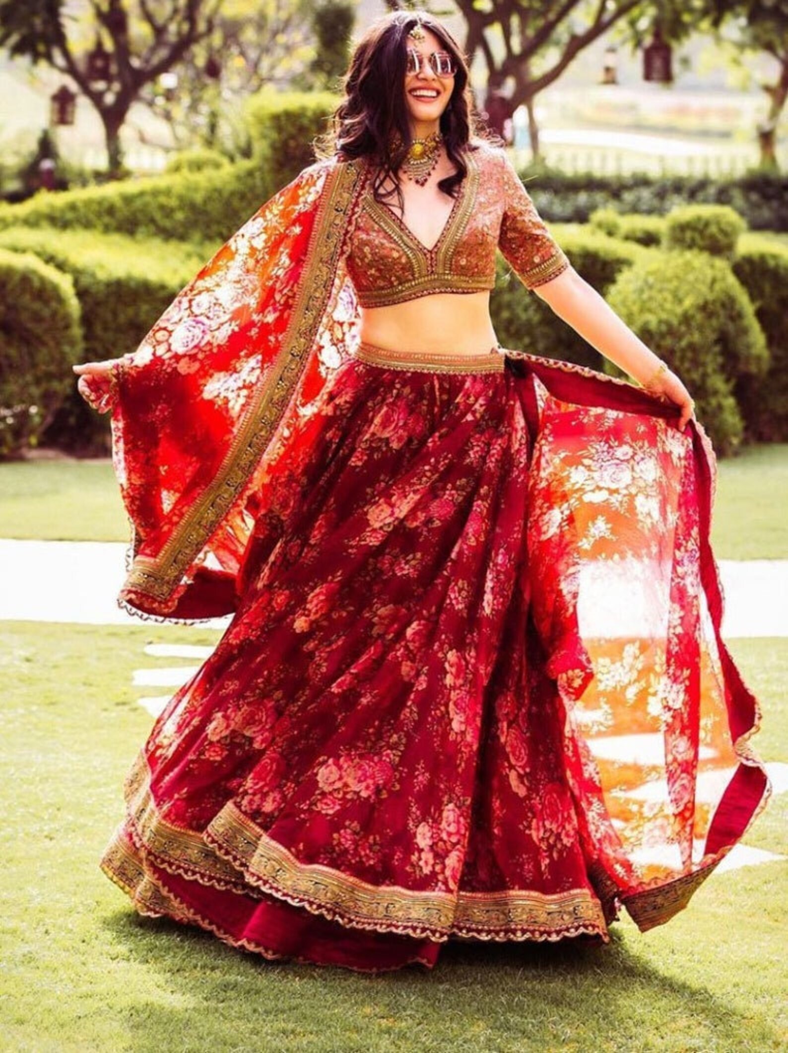 sherwani and lehenga choli