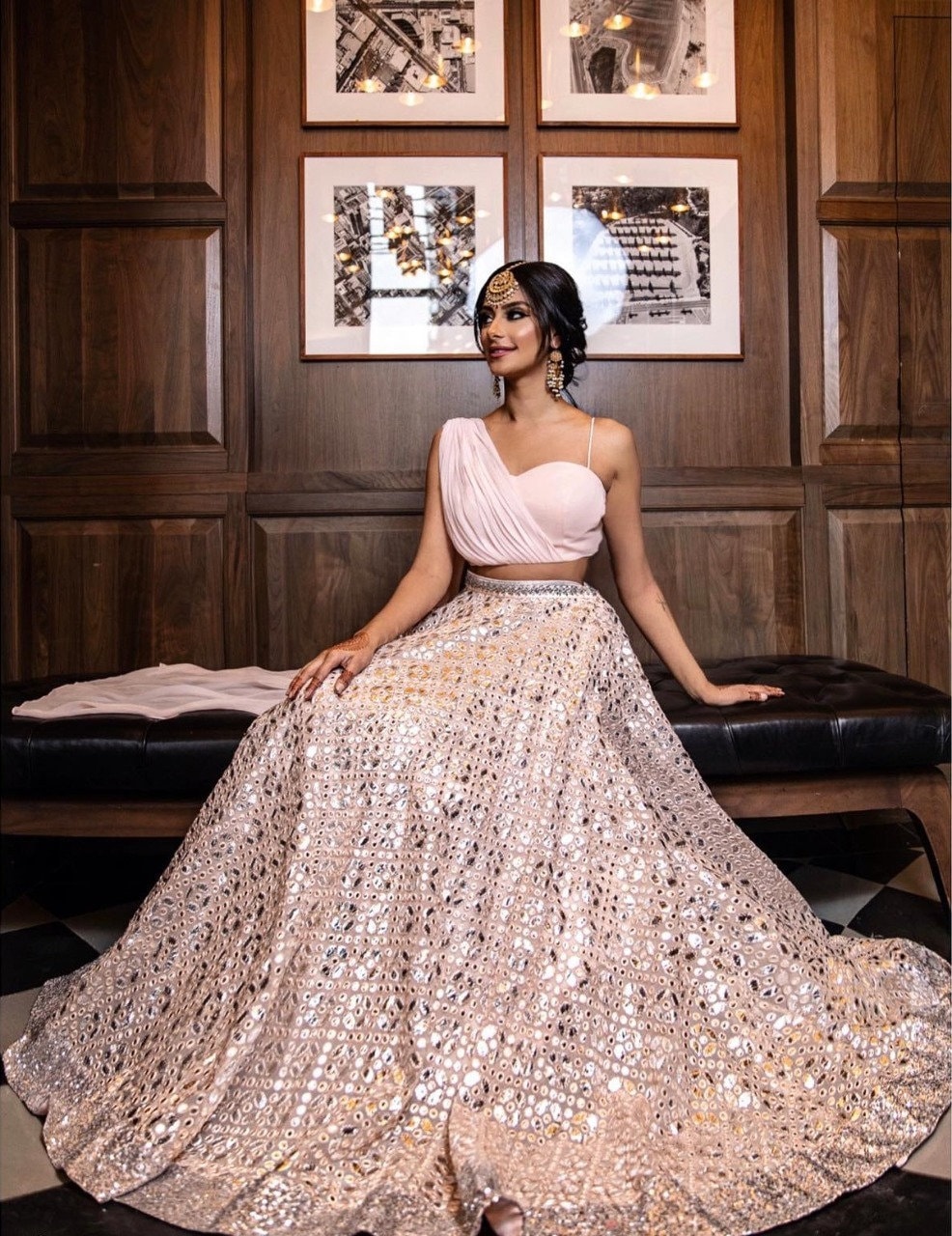 Rose gold 2025 indian dress