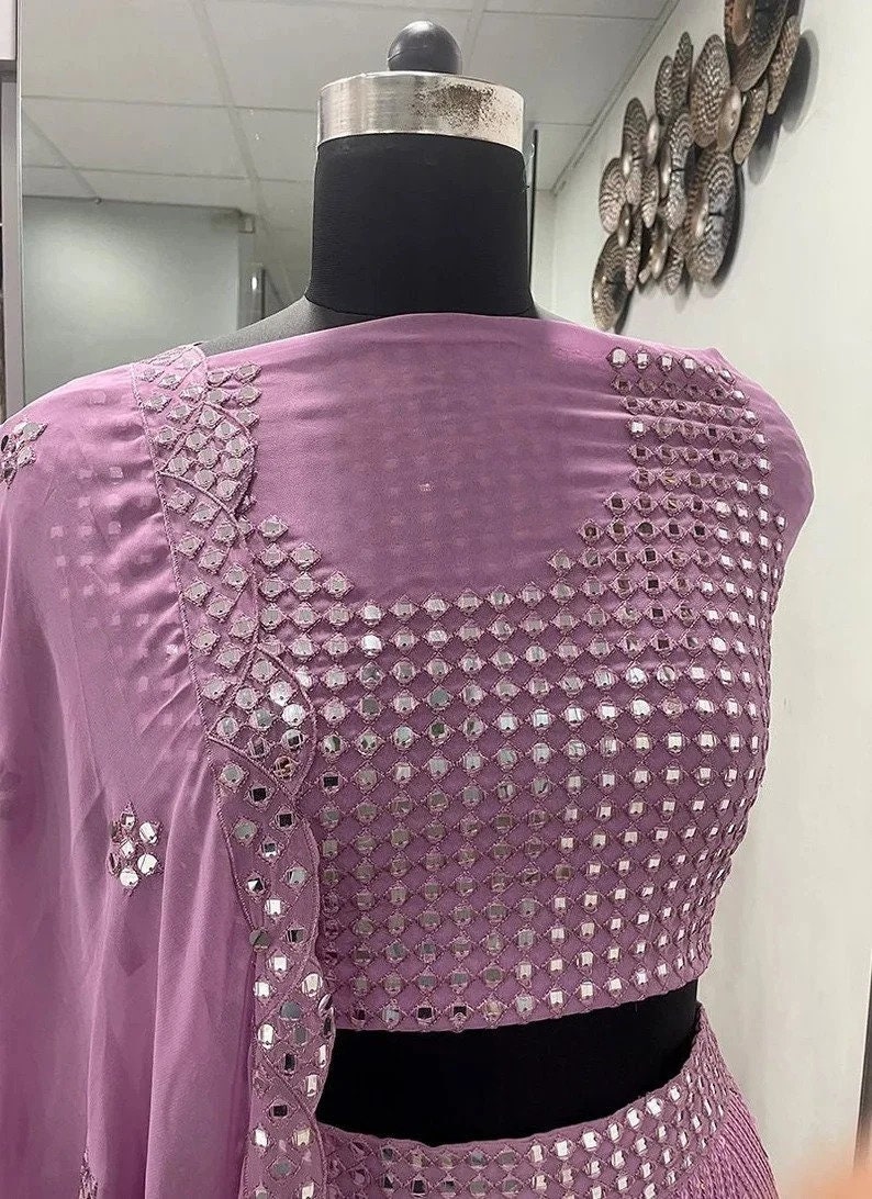 Purple Lehenga Choli for Women Designer Ready to Wear Indian - Etsy