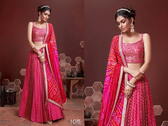 Designer Pink Lehenga Choli for Women Party Wear Indian Wedding Wear Lehenga Choli Chaniya Choli Bridal Engagement Function Wear Lengha Chol Etsy UK