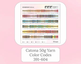 Catona 50g Yarn- Color codes 391-604 / Scheepjes Brand