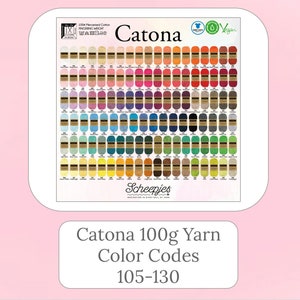 Filato Catona 100 g - Codici colore 105-130 / Marchio Scheepjes