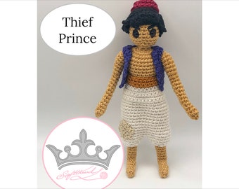 Thief Prince- Crochet PDF Pattern / Crochet Dress-up Doll