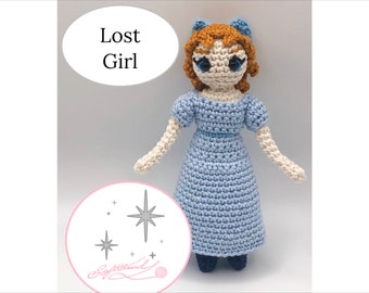 Lost Girl- Crochet PDF Pattern / Crochet Dress-up Doll