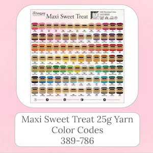 Maxi Sweet Treat 25g Yarn- Color codes 398-786 / Scheepjes Brand
