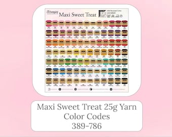 Maxi Sweet Treat 25g Yarn- Color codes 398-786 / Scheepjes Brand