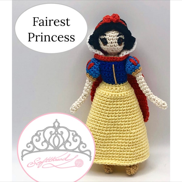 Fairest Princess- Crochet PDF Pattern / Crochet Dress-up Doll