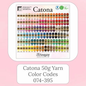 Catona 50g Filato - Codici colore 074-395 / Marchio Scheepjes
