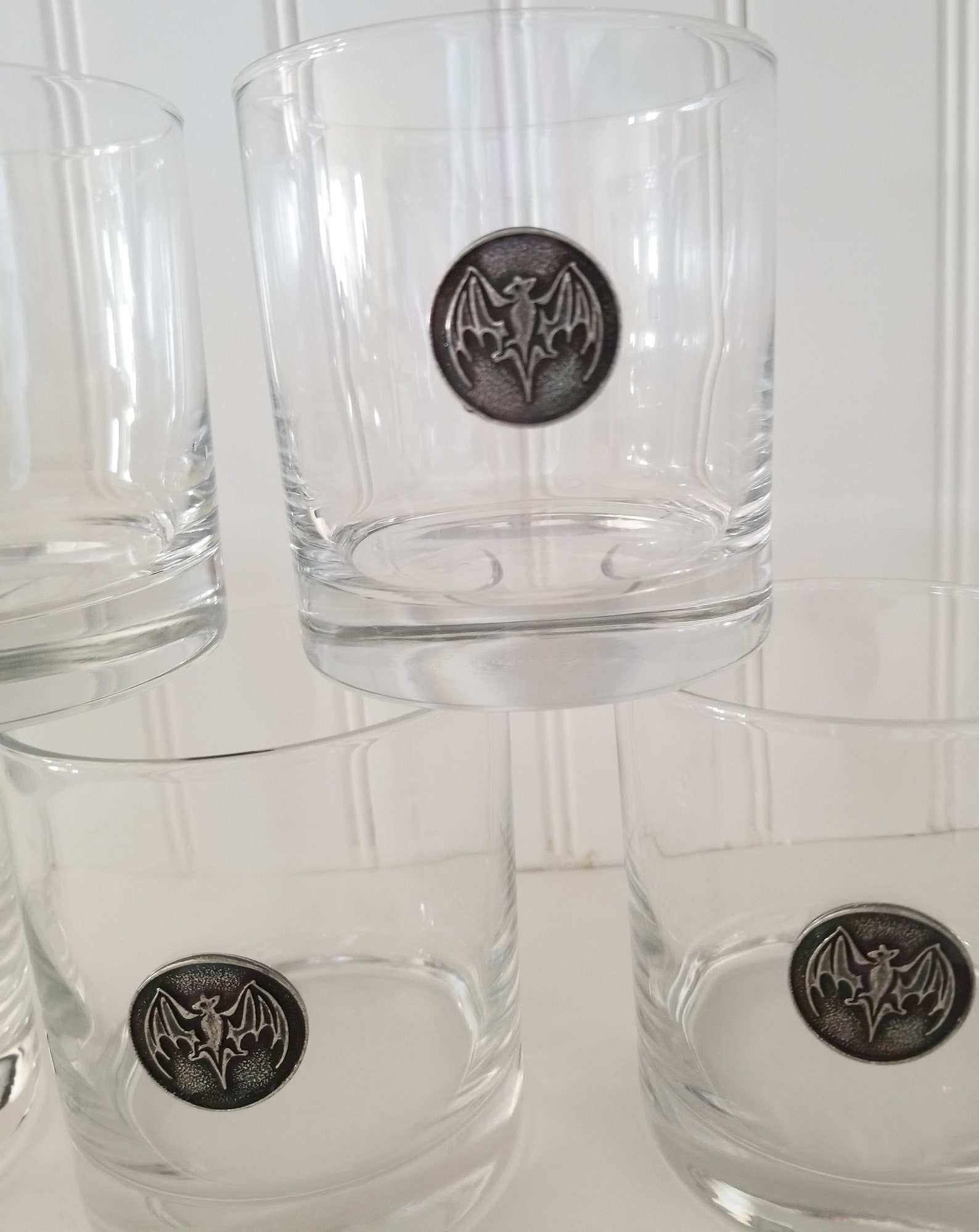 Vintage Bacardi Rum Glasses / Barware Set of 6 Shot Glass Etsy