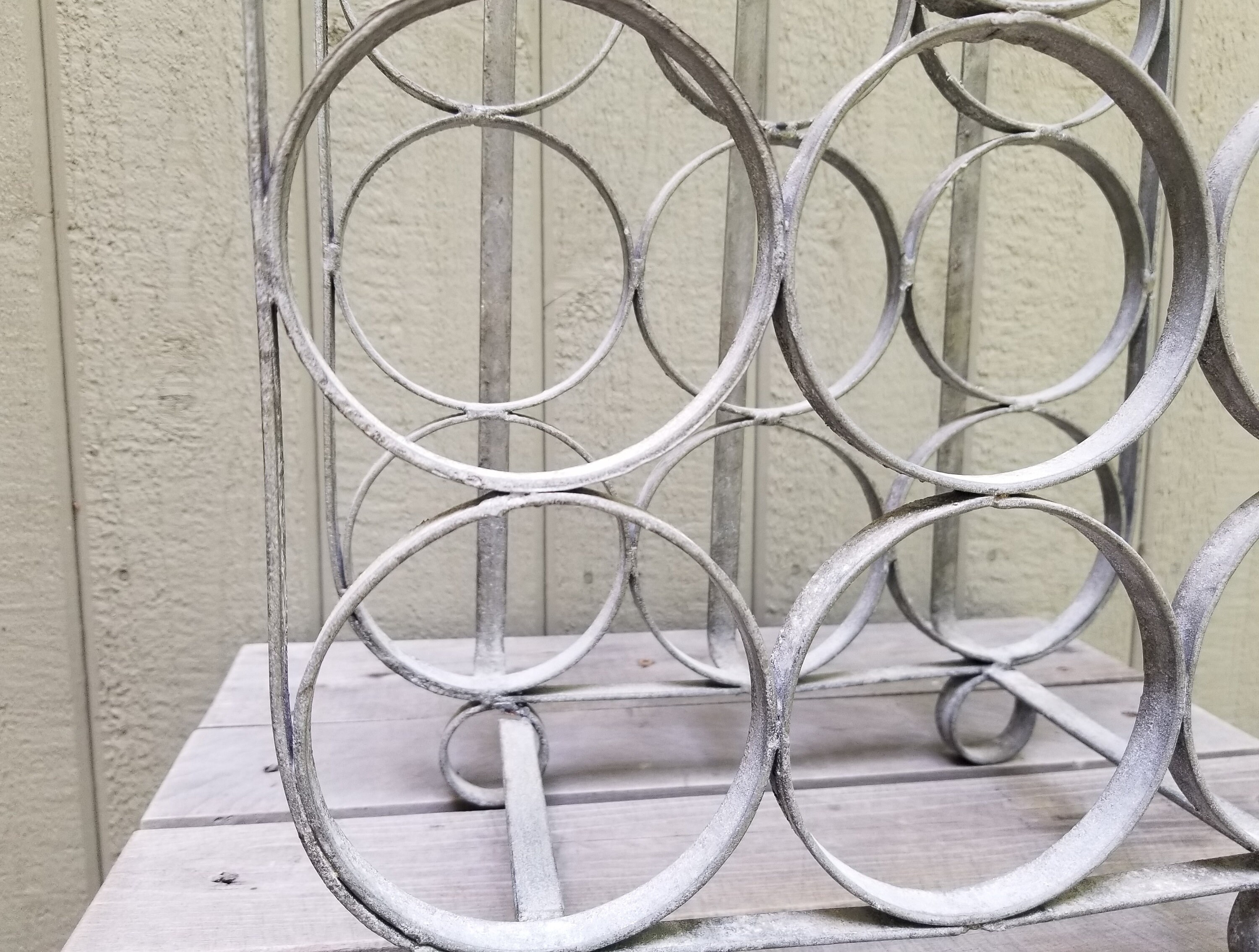 Fabulous Rustic Farmhouse Style Galvanized Metal Wine Rack Etsy Hong Kong