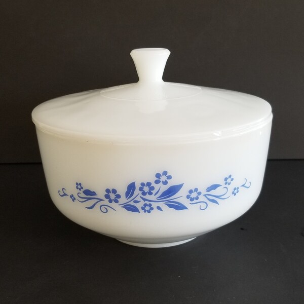 Milk Glass Casserole Etsy