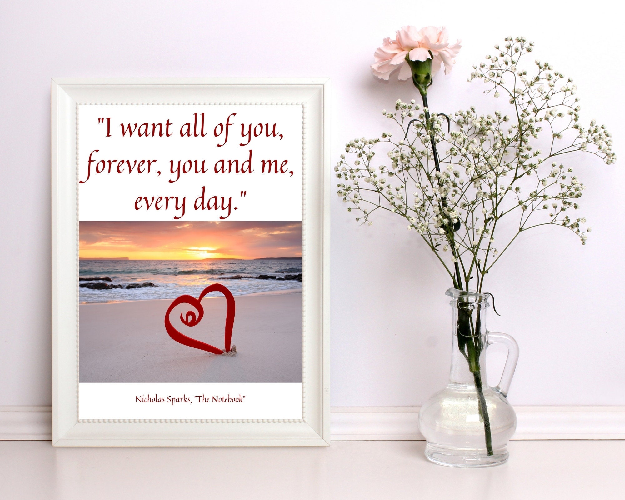 The Notebook I want all of you forever you and me Etsy