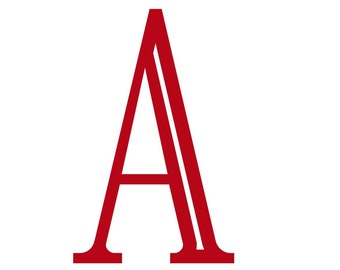 Lettere maiuscole da 2, 4 o 6, lettere, iniziali, alfabeto, maiuscole, in flex termoadesivo o vinile autoadesivo