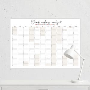 2026 Wall Calendar (German): Landscape Poster (PDF)