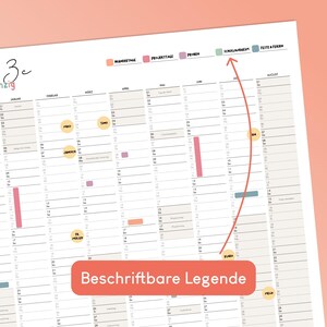 Calendario escolar personalizado 2026/27 con días festivos y pegatinas coloridas – Calendario de pared grande con días festivos, vacaciones y pegatinas imagen 9