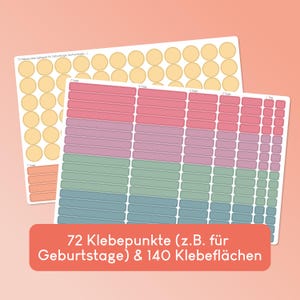 Calendario escolar personalizado 2026/27 con días festivos y pegatinas coloridas – Calendario de pared grande con días festivos, vacaciones y pegatinas imagen 4