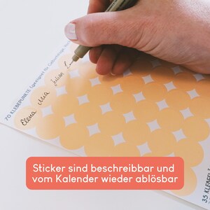 Calendario escolar personalizado 2026/27 con días festivos y pegatinas coloridas – Calendario de pared grande con días festivos, vacaciones y pegatinas imagen 5