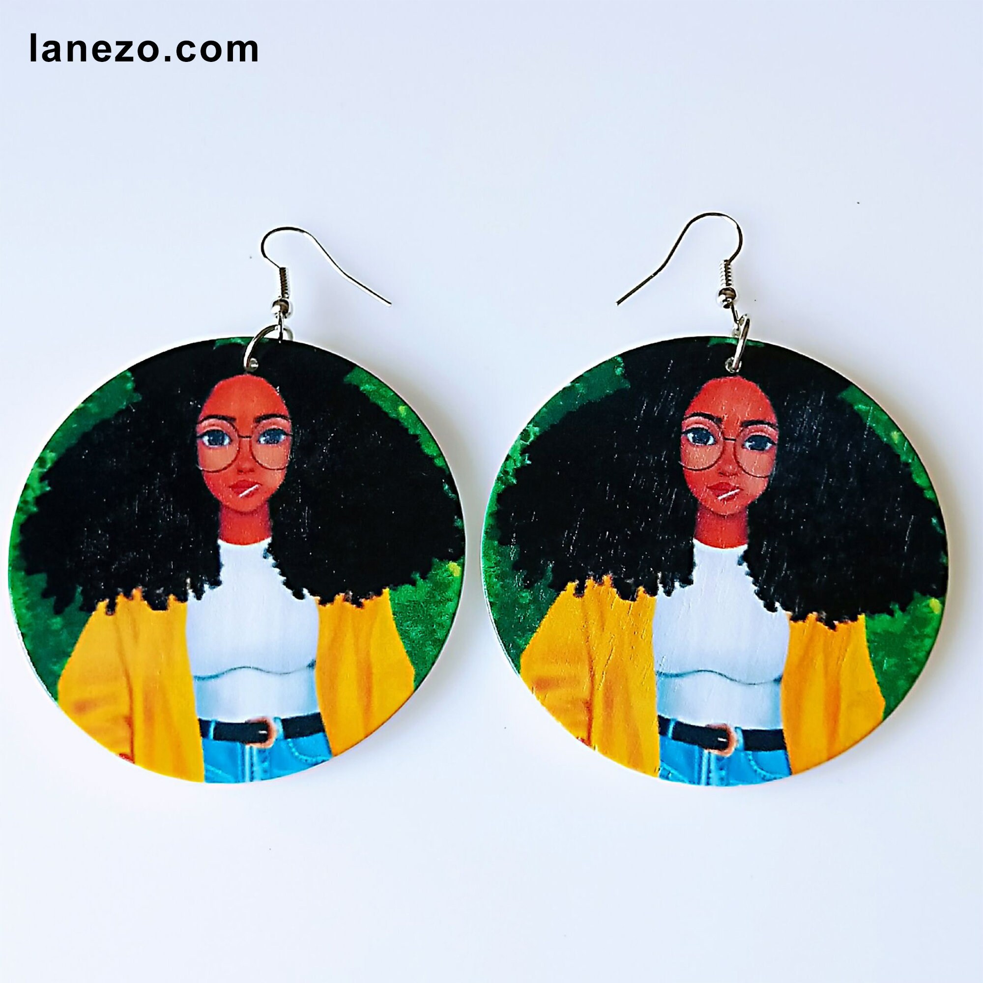 Cool Black Girl Earrings Wooden Earrings Handmade Hoop Etsy.de