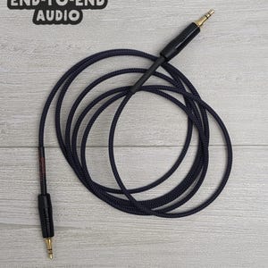Cable de audio auxiliar TRS de 3,5 mm / Cable de audio Mogami, conectores chapados en oro, funda trenzada / auriculares, extensión, ángulo recto