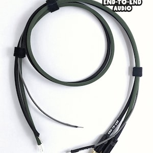 Câbles hi-fi à souder vers platine, câble Mogami, RCA doré et fil de terre, gaine tressée en paracorde, sans extrémité, fait main, fabriqué à la main image 5