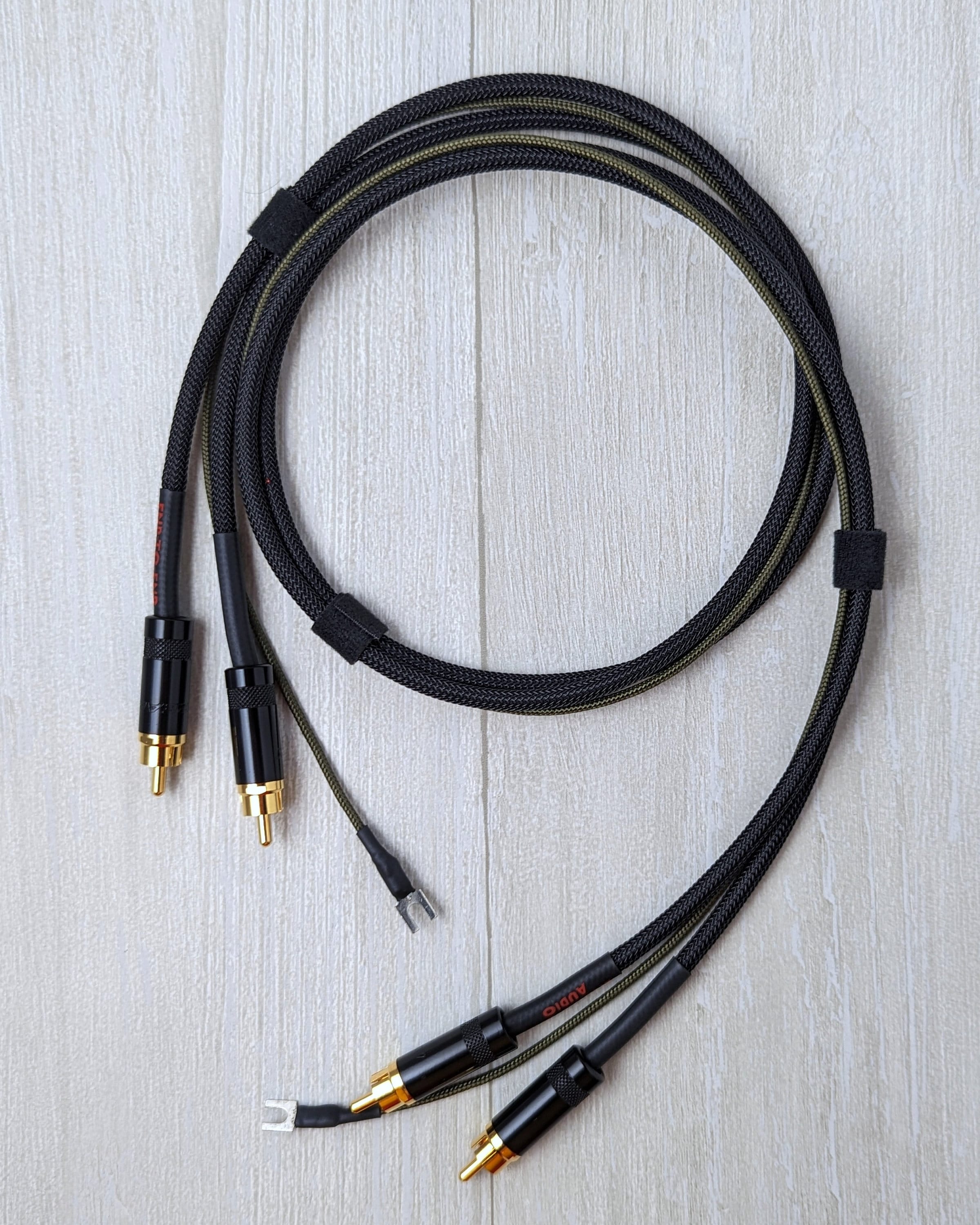 Hi-Fi Turntable Unterminated Replacement Cable, Mogami, Gold RCA Universal  Phono