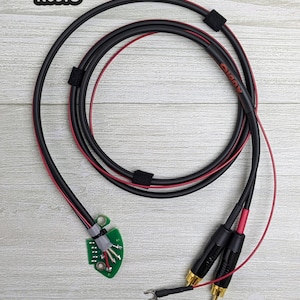 Technics RCA Replacement Cable Set | SL-1200 MK2, MK3, M3D, MK5, MK6 | Ground Wire or Internal Ground | Mogami Audio Cable | DJ, Turntable