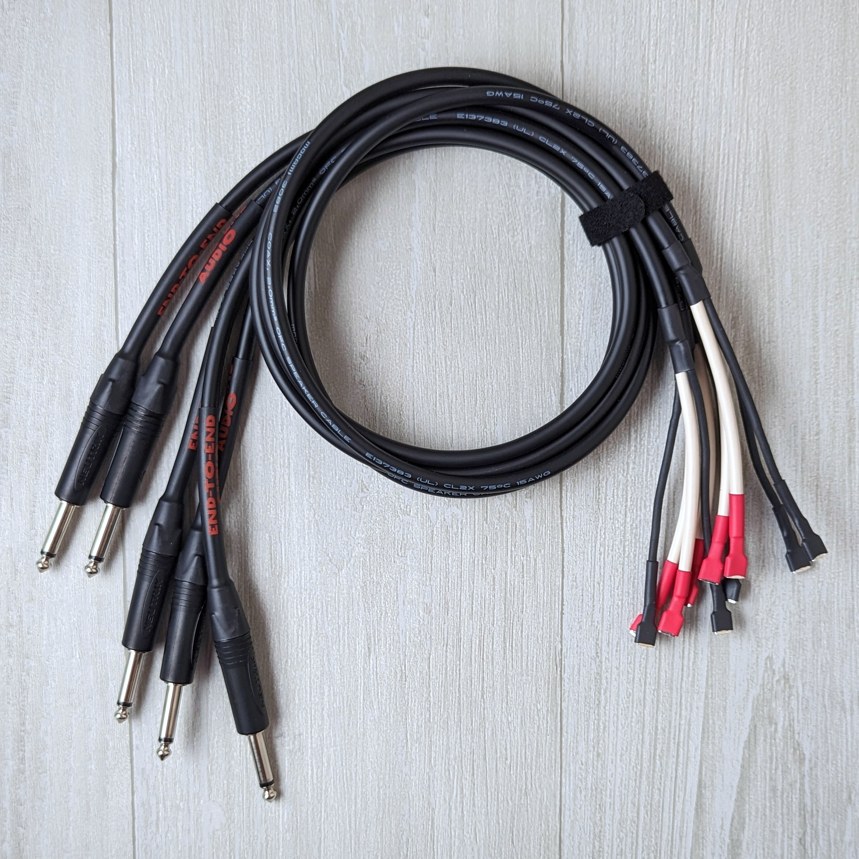 Combo Amp Speaker Cable, LOT OF 5 Mogami W3082 14AWG Neutrik Guitar