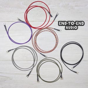 Turntable Ground Wire | 18 AWG Premium Wire w/ Spade & Paracord Sleeve | phono, handmade, custom audio, Project, Audio Technica, Rega, VPI,